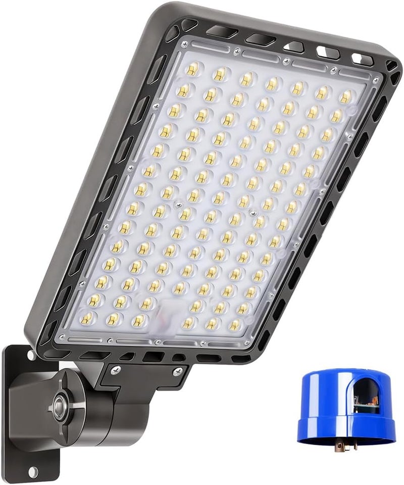 LEDMO LED Parking Lot Light 37000lm Outdoor Dusk to Dawn Commercial Street Light with Adjustable Arm Wall Mount 240W IP65 LED Barn Security Area Lights for Yard Sport Warehouse Shop 5000K - Image 1